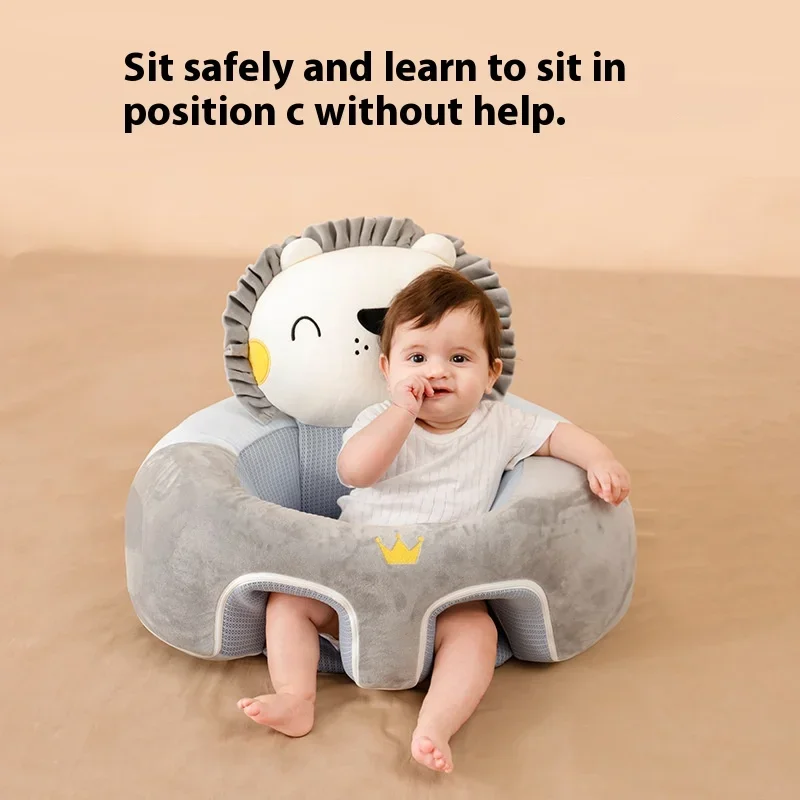 Baby Learning Seat Baby Sofa Cartoon Multifunctional Newborn Small Sofa Learning Seat Tool Anti Fall Cute Baby Learning Seat