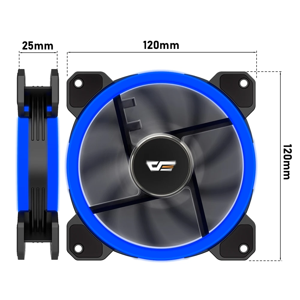 Darkflash DR11 Rgb Fan Ventoinha PC Controladora 120mm Computer Case Fan Kit 6pin Water Cooler CPU Cooling Fans Argb Ventilador image 6