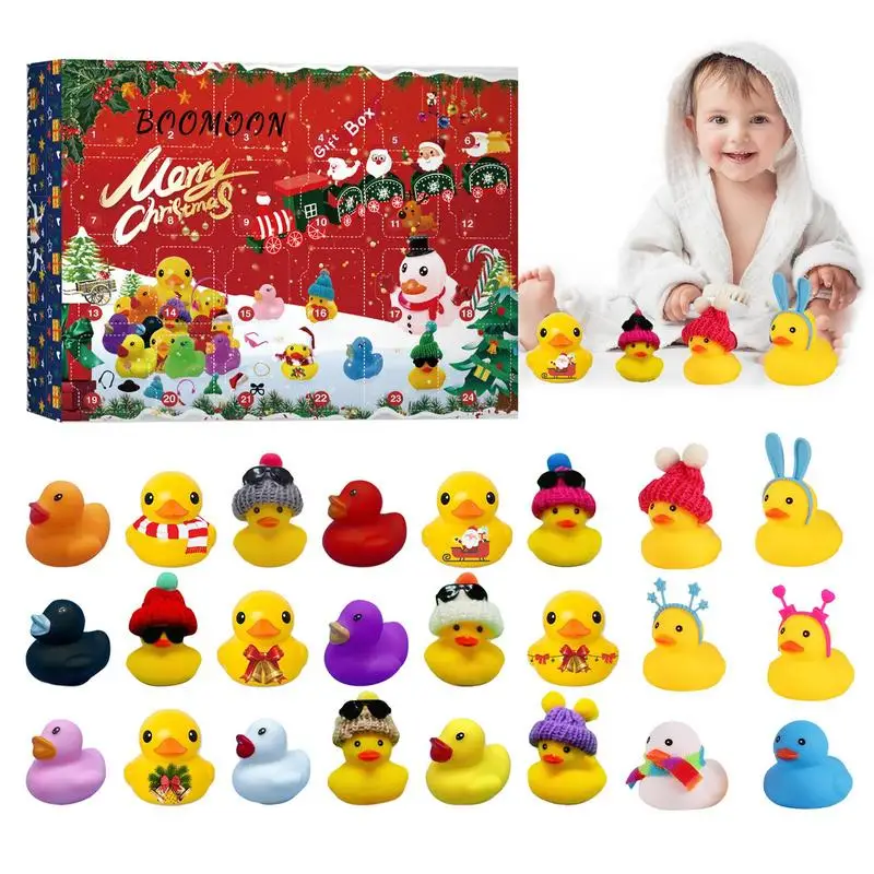 

24 Days Christmas Rubber Duck Count Down To Christmas Calendar With 24 Days Seasonal Décor Toys For Daughters Granddaughters