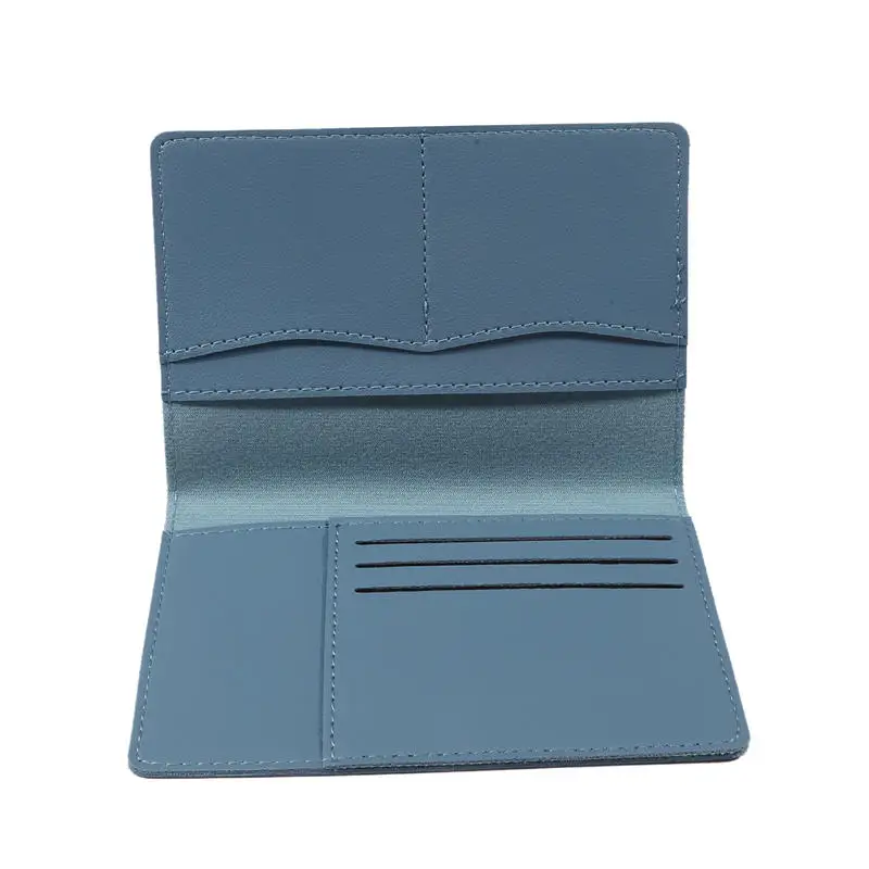 Couverture de passeport en PU de voyage, fentes pour cartes multiples, sac de passeport, porte-billets d'affaires, étui porte-passeport, accessoires de voyage