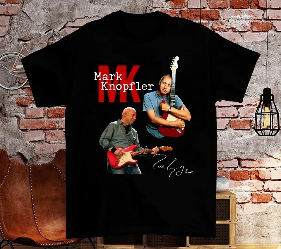 NEW Rare MARK KNOPFLER Signature Gift For Fan Black All Size T-Shirt KC055