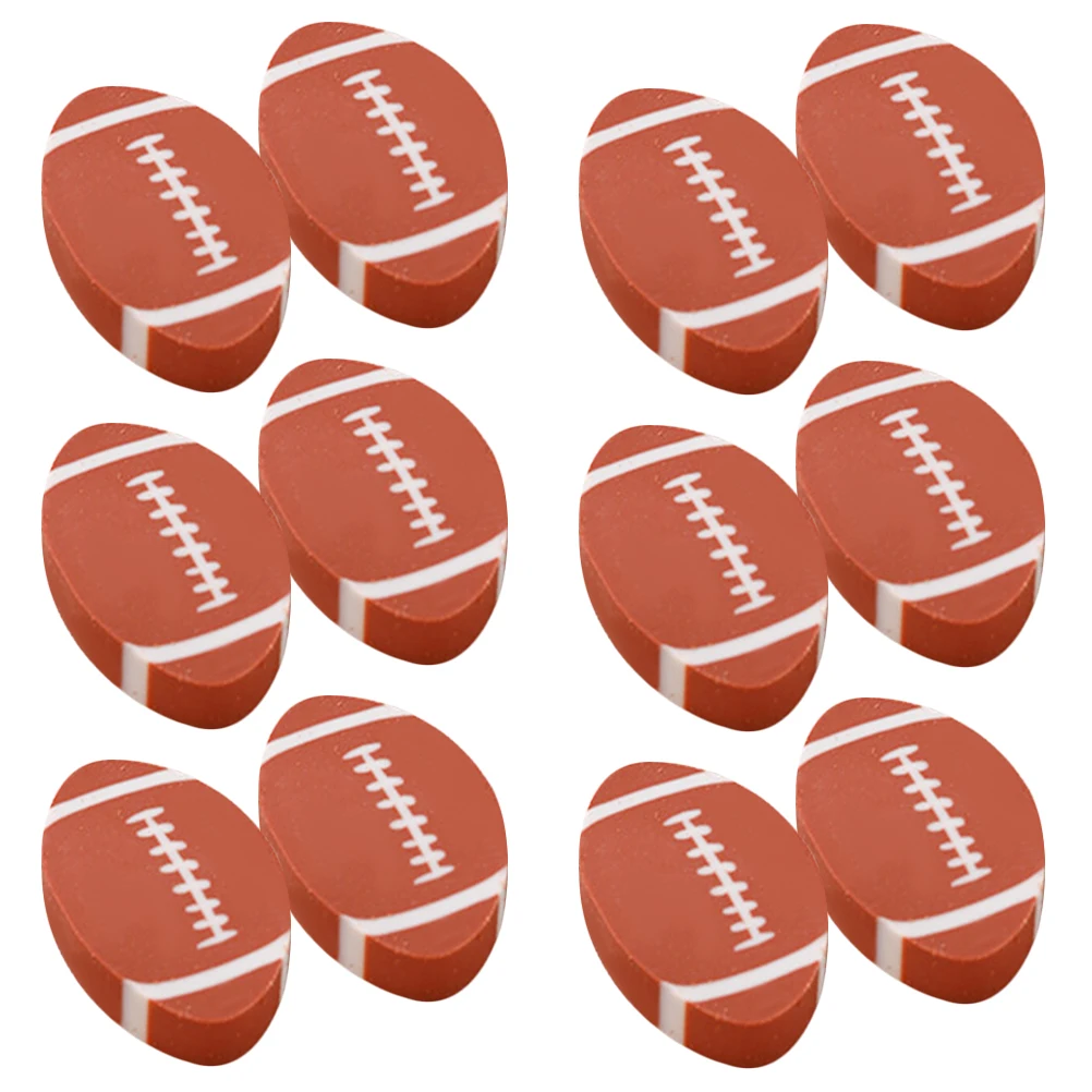 

100 Pcs Football Eraser Artist Erasers for School Creative Cute Fall Kids Sponge
