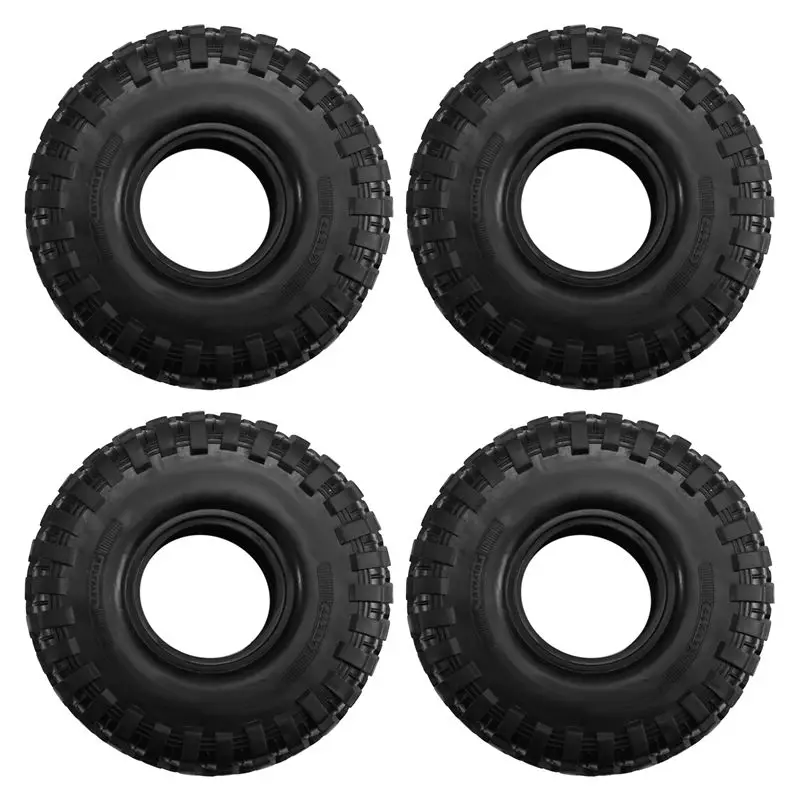 

A71Z 4PCS 120MM 1.9Inch Rubber Rock Tyres Wheel Tires For 1:10 RC Crawler Car Axial SCX10 90046 AXI03007 TRX4 Redcat Gen8