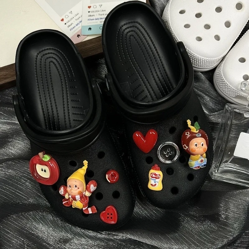 Fashion Cartoon Series Cute Decorative Shoe Charms for Beach Shoes ABS    Suitable for Birthdays and Christmas gifts