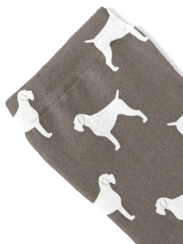 German Wirehaired Pointer Silhouette(s) Socks sports stockings sports and leisure Christmas winter thermal Ladies Socks Men's