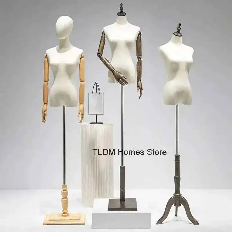 

Clothing Wedding Female Display Modern Store Creative Women's Half-length Window Clothing Stand Full Body Mannequins Dress Model