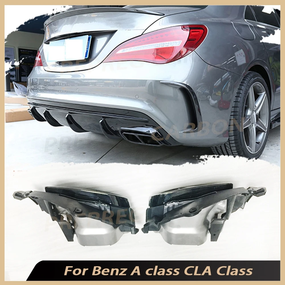 

Car Auto Car Exhaust Muffler Tips With Bracket for Benz A class CLA Class W117 CLA260 CLA45 2013 2014 2015 2016 2017 2018