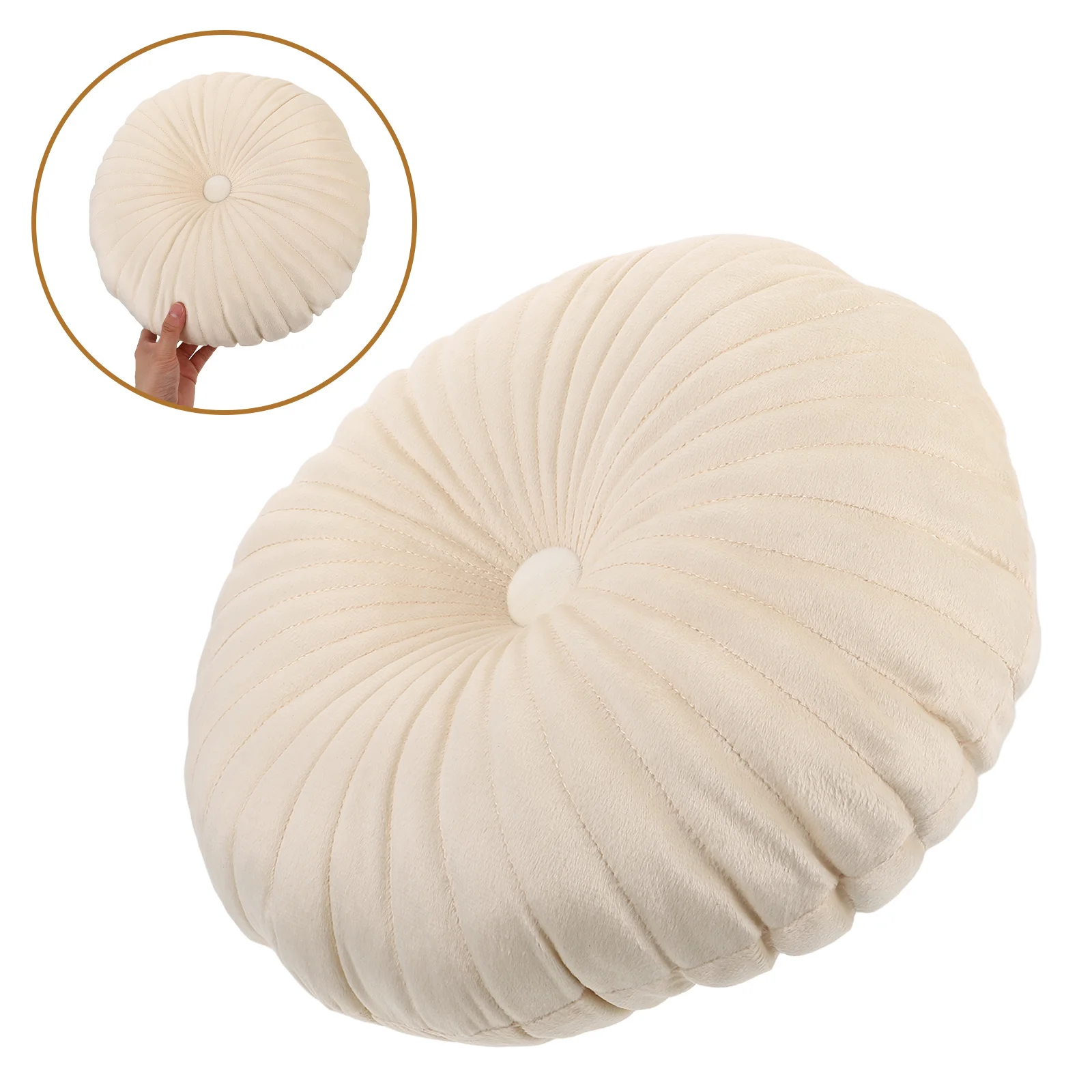 

Round Pumpkin Throw Pillow Soft Cushion Lumbar Support Decorative Floor Sofa Window Seat Home Car Decor