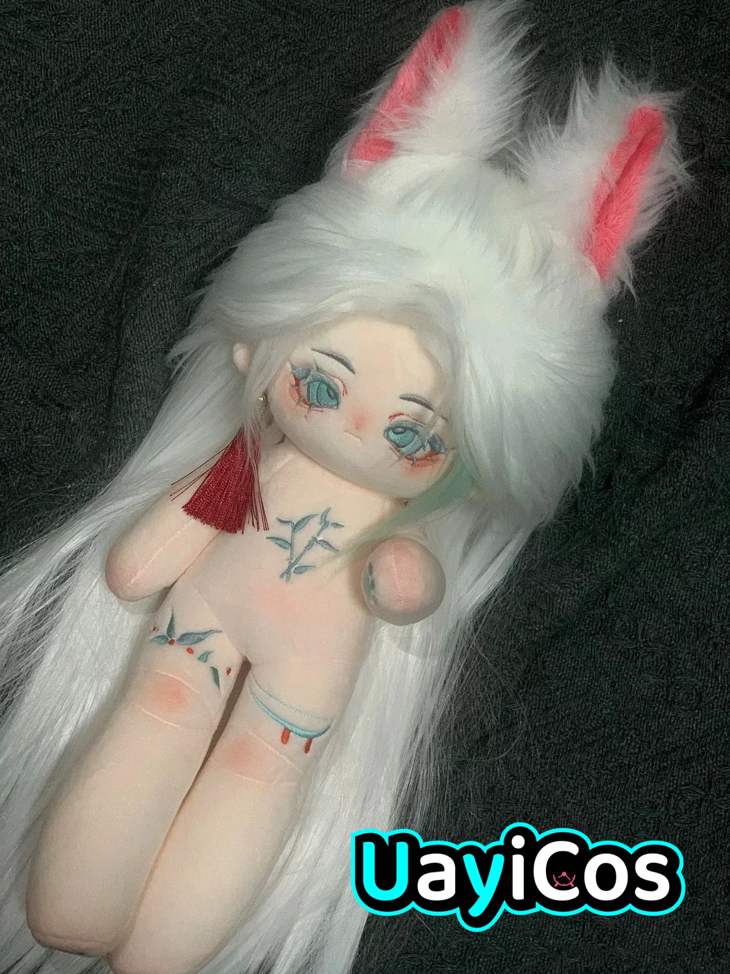 

30 см аниме без атрибутов Monster cha bai Tail Animals Stuffed Long Legs Plushie Cotton Plush Doll Body Anime Figure Toy Kids Cos