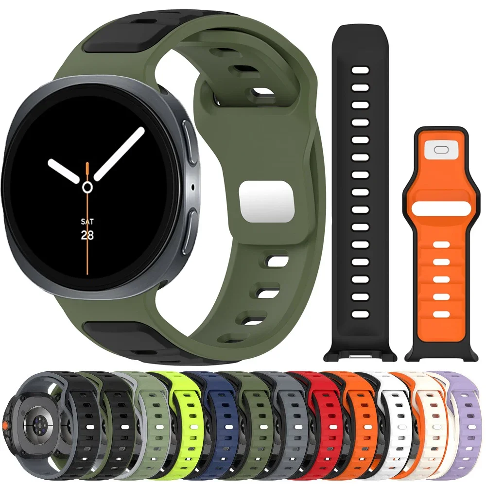 Uhrenarmband für Samsung Galaxy Watch 8 Classic 46 mm Silikonarmband Sportarmband Armband für Samsung Watch 8 44 mm 40 mm Correa