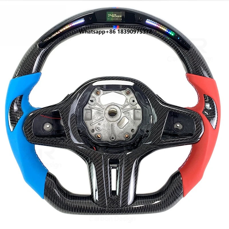 

LED Display Forged Carbon Fiber Steering Wheel forG01 G10 G11G20 G21 G30 G32 G80 G81 M340i M550i XDrive Car Steering Wheel
