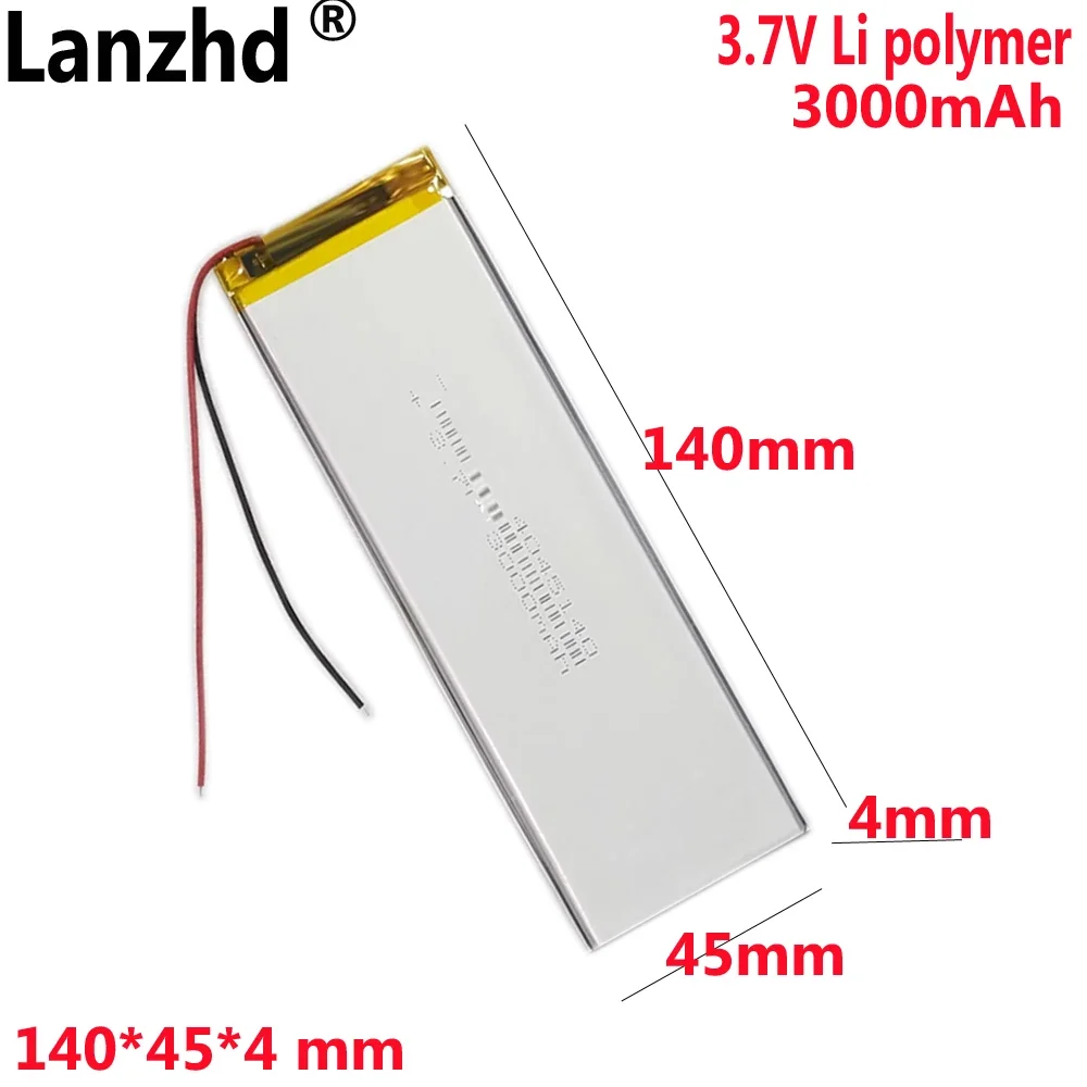 

4045140 3.7V 3000mAh li Polymer Li-ion Battery For tablet MID panel Mobile Power Bank DIY E-book GPS DVD 4045138 4045145 4545145