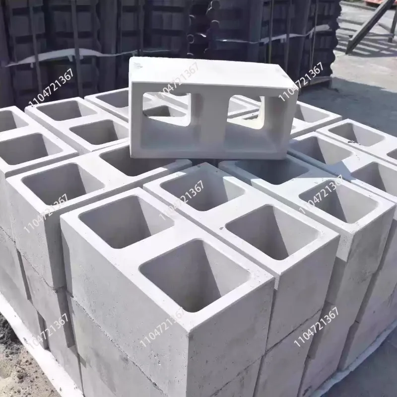 Double hole hollow square mold for river slope protection, modern and simple, universal, 40x40x20cm brick 1pcs