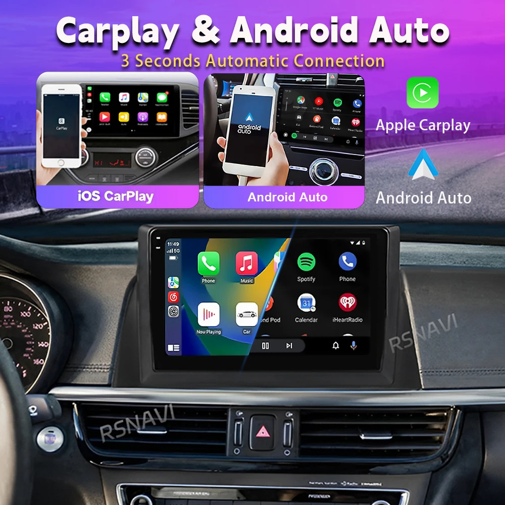 RSNAVI Android 16 For Kia Opti - Car Dsp With Android App Control review and price