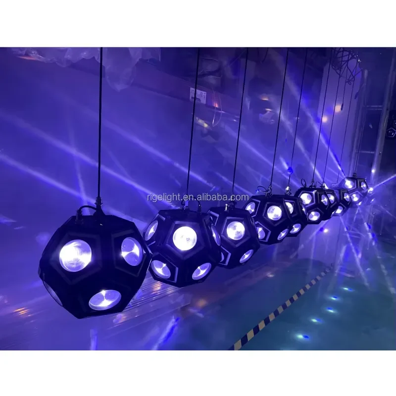 Customize 3KG DMX RGBW Kinetic Winch Motor Lifting Football Light for Wedding Bar DJ Ceiling Decoration