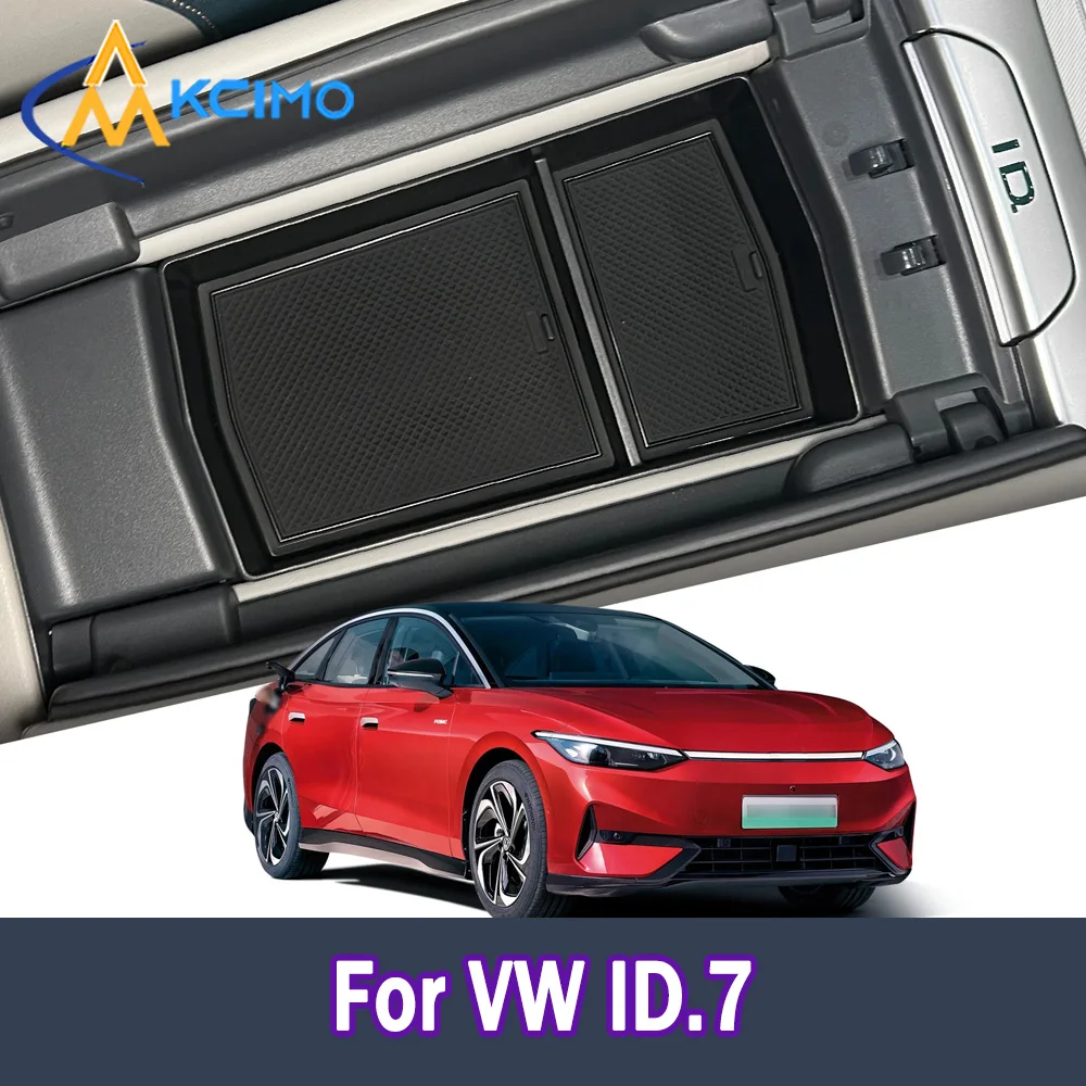 

Center Console Armrest Storage Box for VW ID.7 Black Central Tray Organizer Interior Tidying Practical Car Accessories