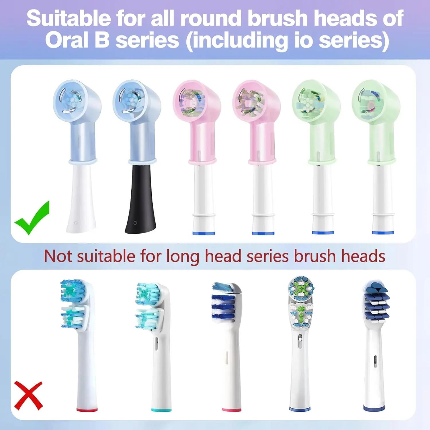 Toothbrush Head Covers for Oral B iO Toothbrush Heads, Toothbrush Caps Suitable for Oral B iO Electric Toothbrush(Colorful)