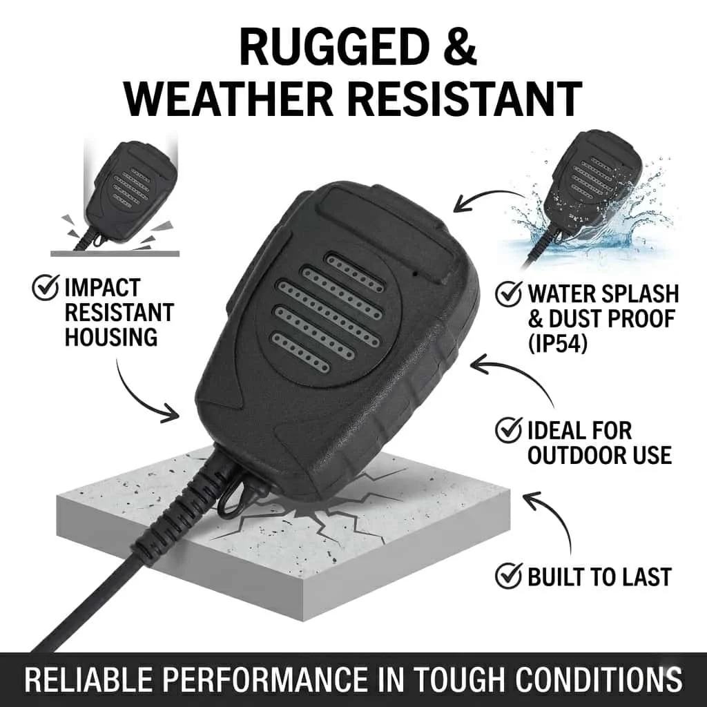 YiNiTone SP-1 Two Way Radio External Speaker Mic K-Plug PTT Shoulder Handheld Microphone for Baofeng UV-5R BF-888S Kenwood TYT
