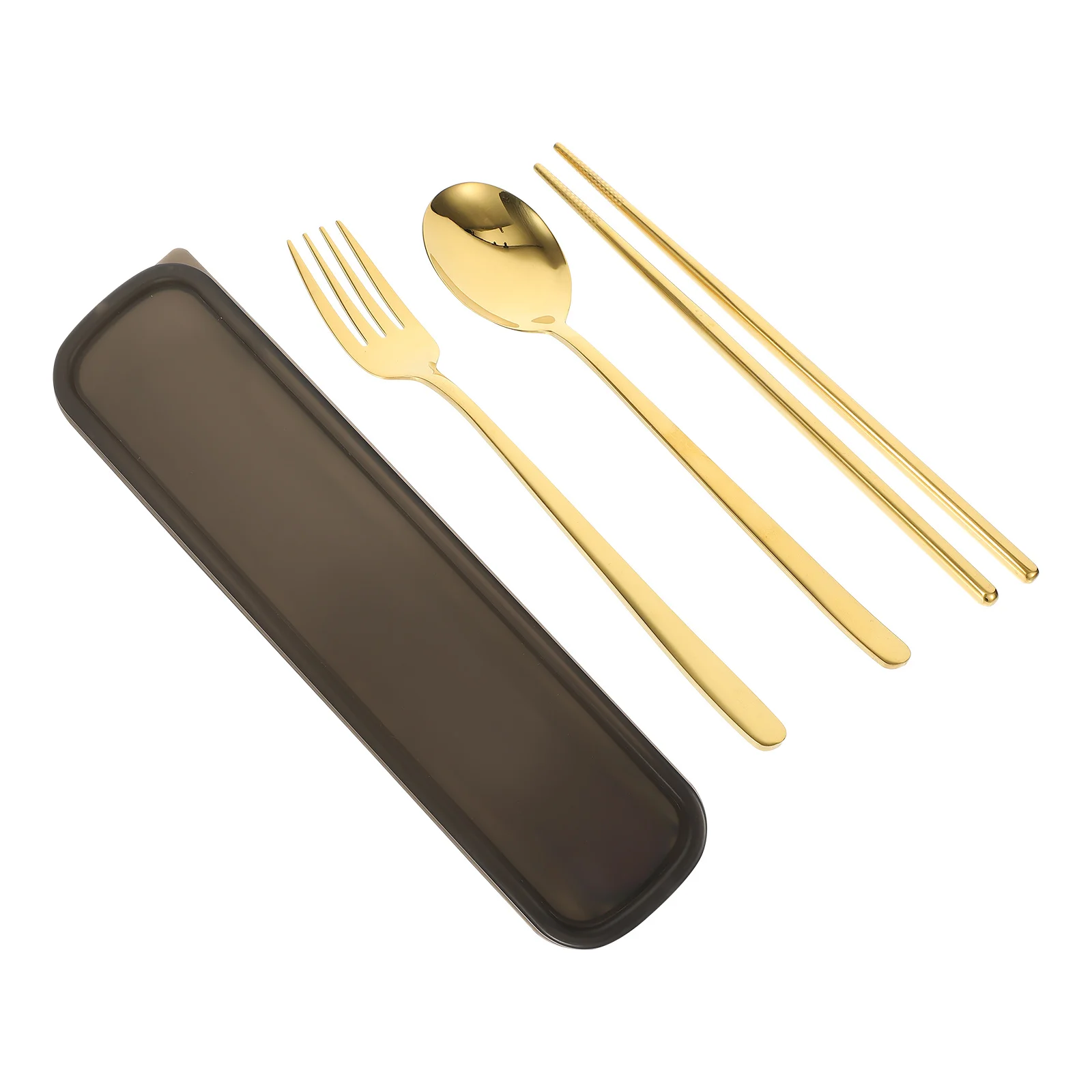 

1Set Stainless Steel Cutlery Set Premium Flatware Home Tableware Fork Spoon Chopstick Kit Stainless Steel Cutlery Set