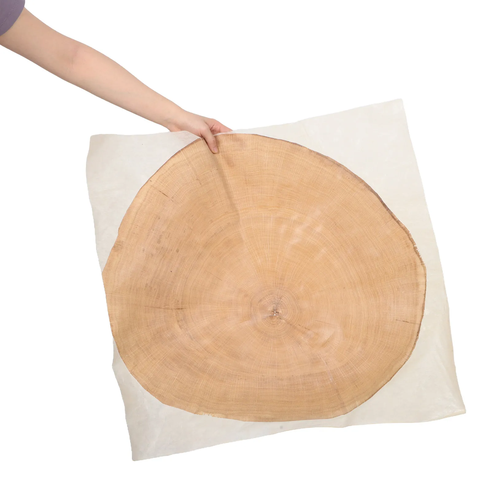 

Natural Oak End Grain Wood Veneer Sheets 18 Smooth Butt Cut Wood Circles for Crafts DIY Clock Face Furniture Repair Veneer