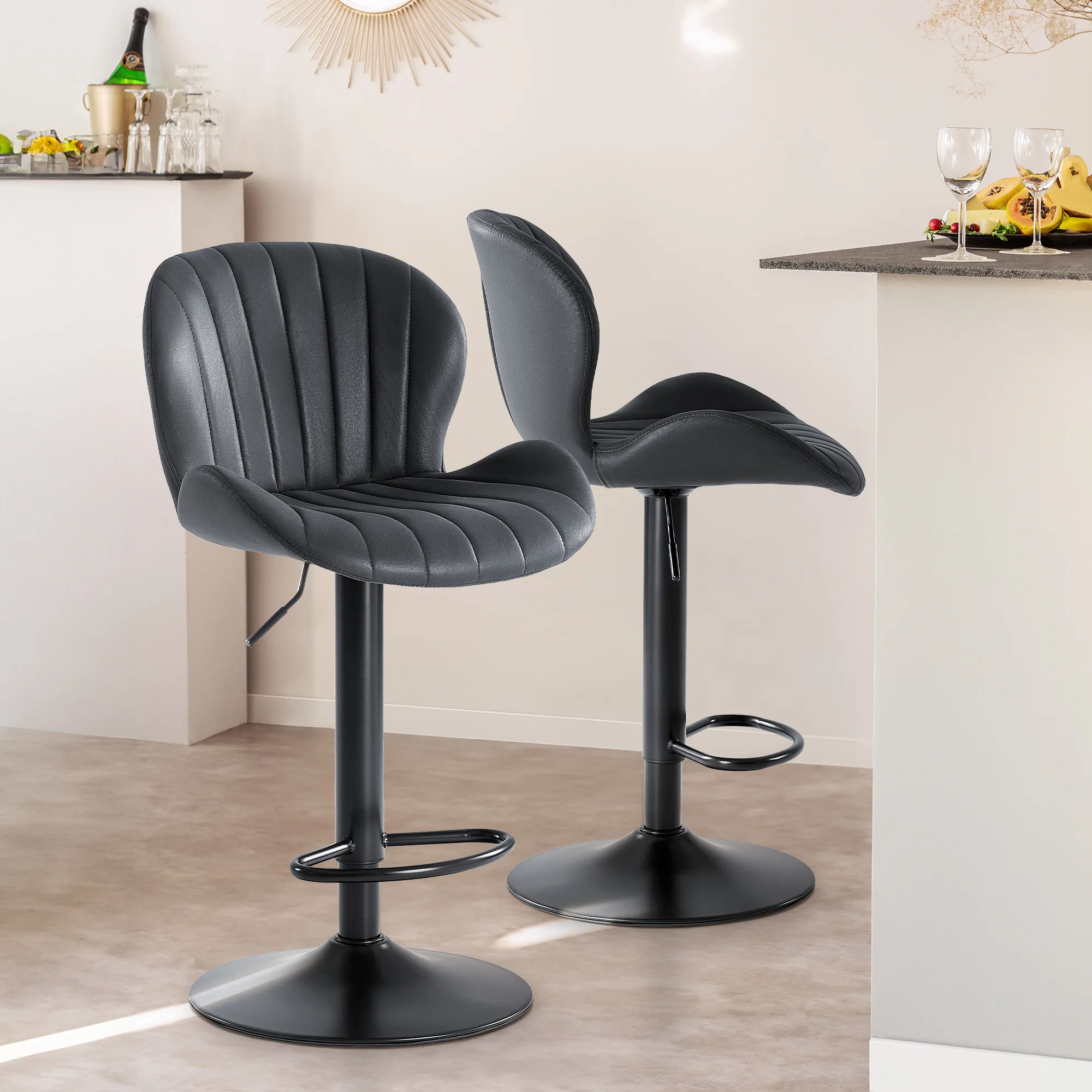Commercial Kitchen Set - MCQ Counter Height Bar Stool Set