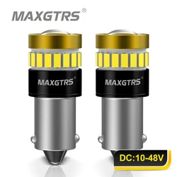 2x 24V T4W BA9S LED Blub BAX9S H21W BAY9S LED H6W H5W LED For Car Rear Fog light Red White Auto Parking Reverse Lamp 6000K