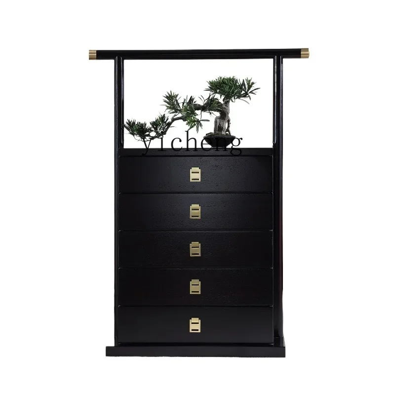 

new Chinese-style all-solid wood carrying box, drawer-type chest of drawers for storage and storage, three-bucket cabinet
