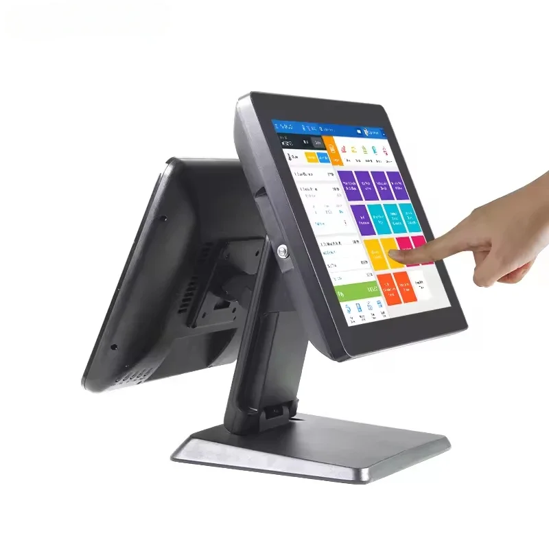 

15'' Aluminum Alloy Cash Register Touch Screen Restaurant Terminal Payment Machine All in One Point of Sale Windows POS System