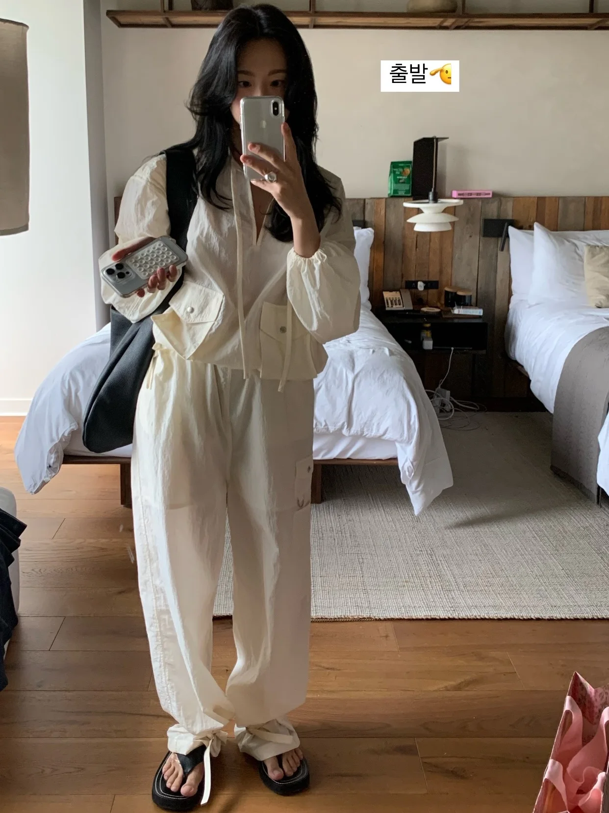 

Faionable Two-Piece Set Women's Casual Sunscreen Outerwear Long Pants V-Ne Button-Up Sle Summer 2025 Seasonal Collection