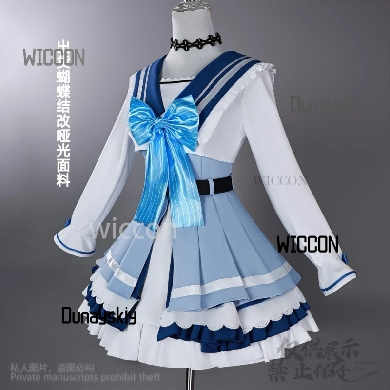 フィービー新しい衣装コスプレアニメゲーム荒野の波ブルードレス Jirai Kei 女の子甘いロリータかわいい制服ハロウィンカスタマイズ