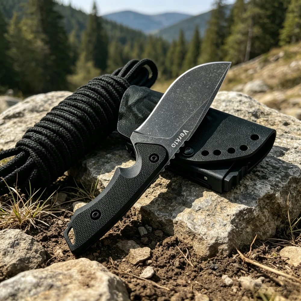 Durable Camping Hiking EDC Multitools Outdoor Fixed Knife G10 Ergonomics Handle Wilderness Adventure Backpacking Knives Gifts
