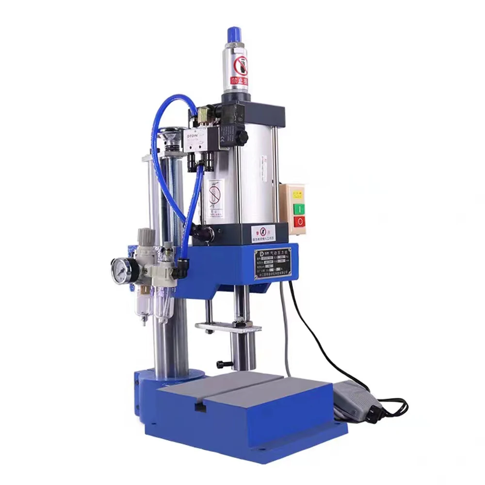 Pneumatic Punching Machine 500KG Column Manual Pneumatic Press Small Adjustable Force Pneumatic Punch 110V / 220V Type 100