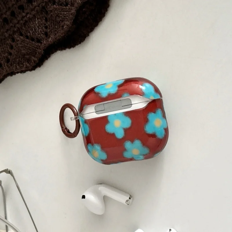 グラフィティぬいぐるみフラワーシンプルイヤホンケース Appleairpods2/3対応漫画フルカバーPRO2/PRO3