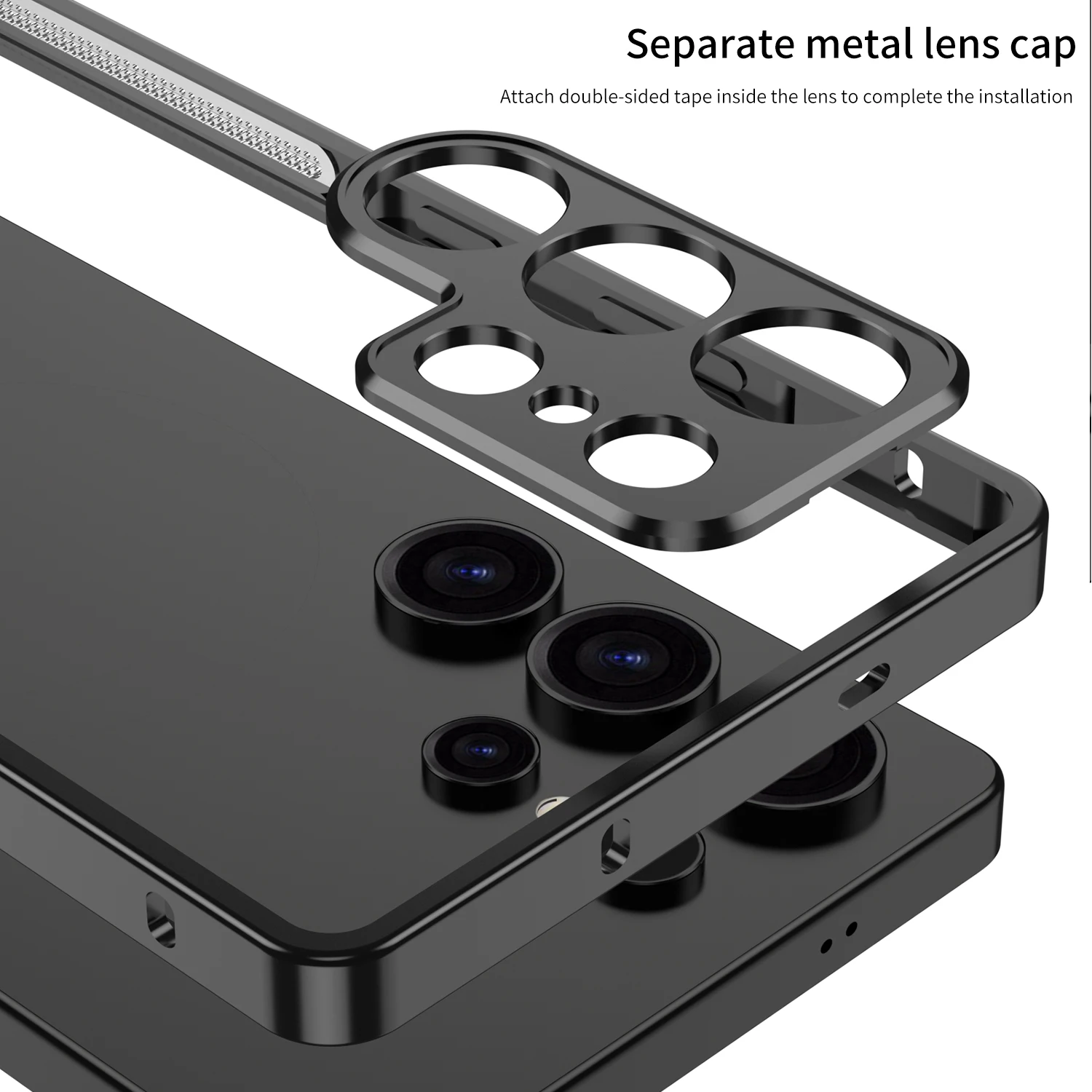 Aluminum Alloy Frame Bumper Phone Case For Samsung Galaxy S25 S24 S23 Ultra Metal Lens Shockproof Cover