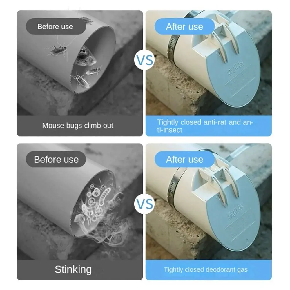 발코니 배수 파이프, 냄새 방지 바닥 배수구, 곤충 방지 지붕 커버, 레인 파이프 캡, 채반 플러그, 욕실 액세서리, 50-160mm