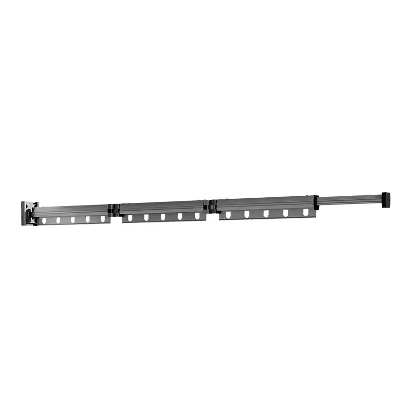 

Folding Clothes Drying Rack Aluminum Alloy Telescopic Clothes Drying Rod Indoor Balcony Multifunctional Clothes