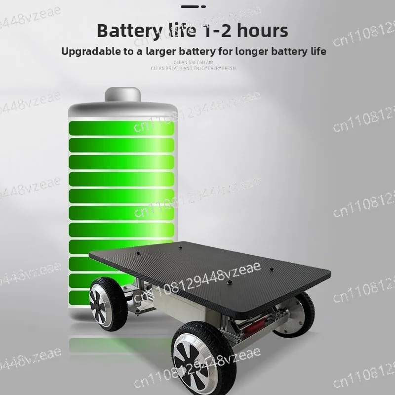 Steering Ultra-long Range 4WD Metal Platform Vehicle Flatbed Electric Remote Control Car Chassis Wheeled Large Load Independent