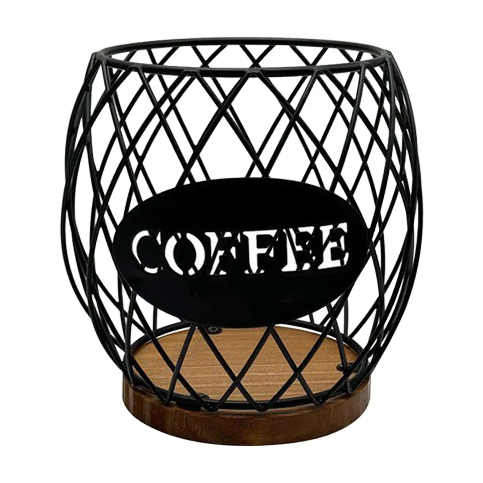 Kaffeepads-Aufbewahrungsbehälter aus Metall, Arbeitsplatten-Organizer, Kaffeepads-Halter für Zuhause, Café, Hotel, Speisekammer, Landhaus