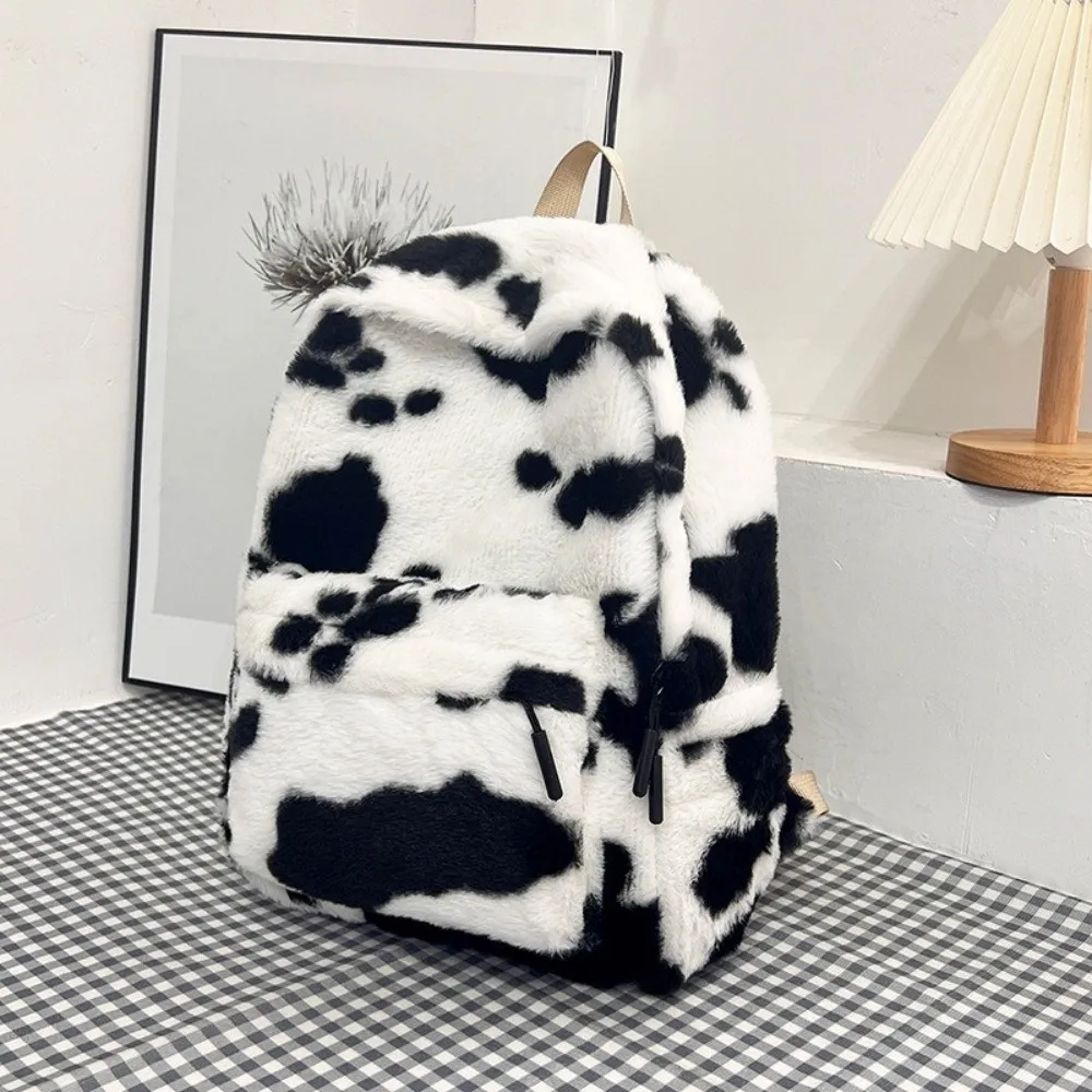 Casual Leopard Print Backpack Lightweight Ulzzang Students School Bag Harajuku Adjustable Shoulder Straps Students Daypack Work