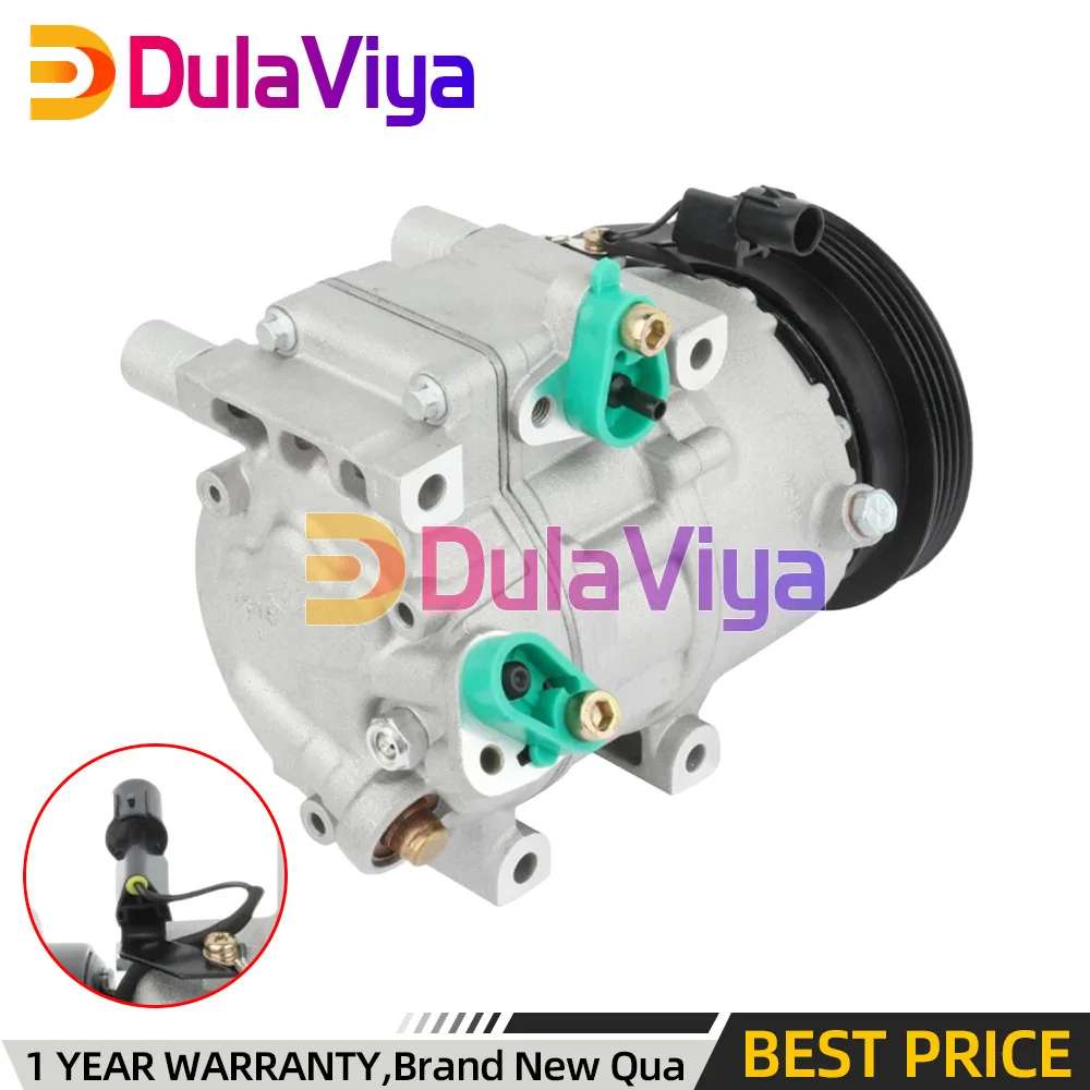 Compresor de Aire Acondicionado VS16 para Hyundai Accent 2006-2009, Dodge Attitude 2010 2011 2012 1.6L 5512437 6512437 7512437 977011E000 977011E001