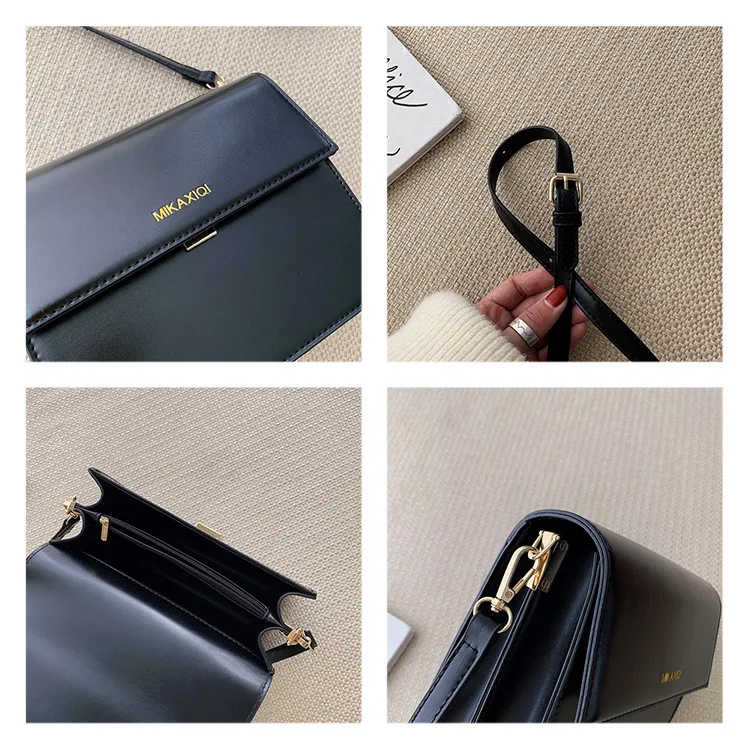 Fashion lady Sling bag PU Leather phone Crossbody Bag For Women 2024 new Solid color Ladies flap Shoulder Messenger Bag bolsas