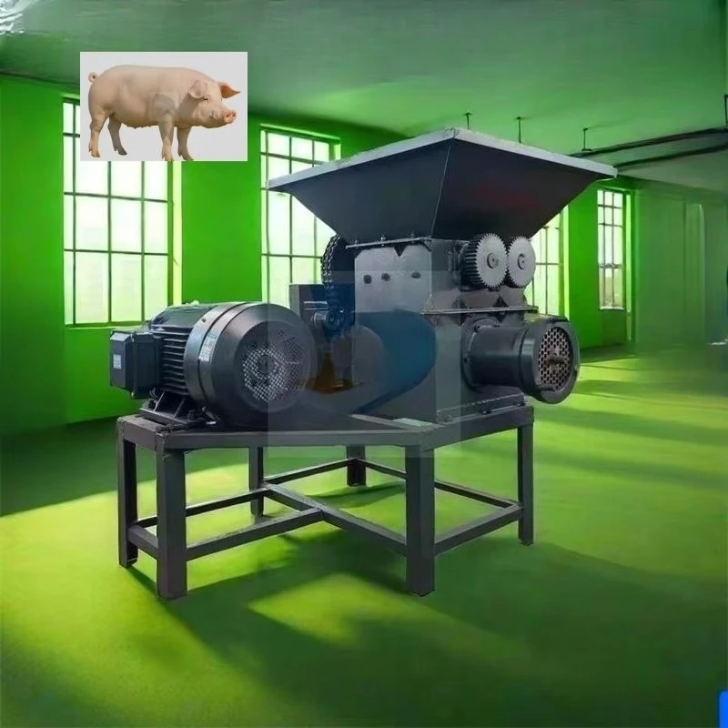 qwe New Electric Industrial Breeding Dog Farm Large Beef Chicken Poultry Meat Grinder Whole Pig and Cattle Condition New