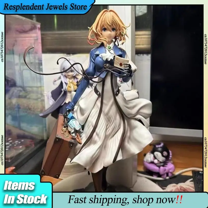 Violet Evergarden Figure Violet Eternal Garden 25CM Anime Gk Tirendy Play Anime Statue Model Tabletop Decoration Xmas Gift Toy