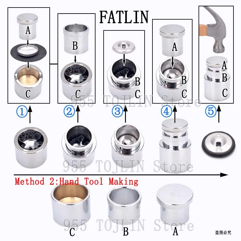 J-100Sets 16L-60L Plastic back bottom Fabric Covered Buttons Scrapbooking Covered Combined Buttons For DIY Clothes Accessories