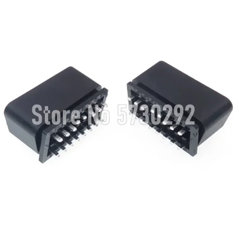 16P 12V 24V Automobile OBD2 Connector 16p Male Socket OBD II Diagnostic-tool Wiring Harness Plug