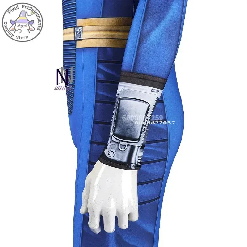 Sky05 Movie Fallout Lucy MacLean Cooper Howard Fallout Cosplay Jumpsuit Costume for Men and Women Halloween Cosplay Clothi99JIu@