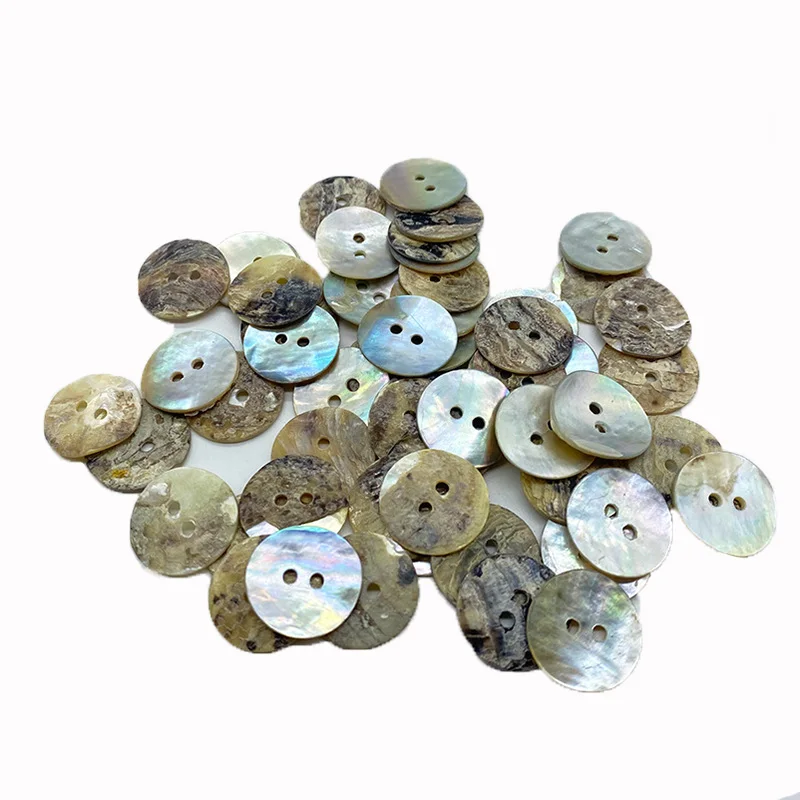 

20/30/40/50/80/100 pcs Circle Sea Shell Buttons For Clothing Sewing Accessories Scrapbooking DIY Crafts Garment Decoration