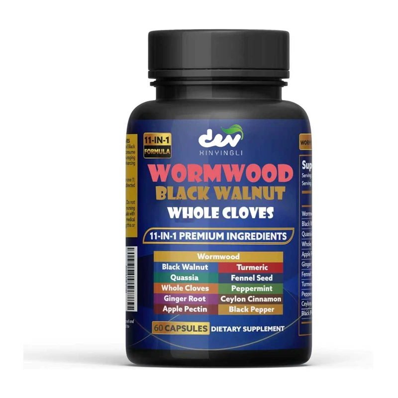Sweet Worm Capsules 1500mg containing black walnuts and cloves -60 vegetarian capsules