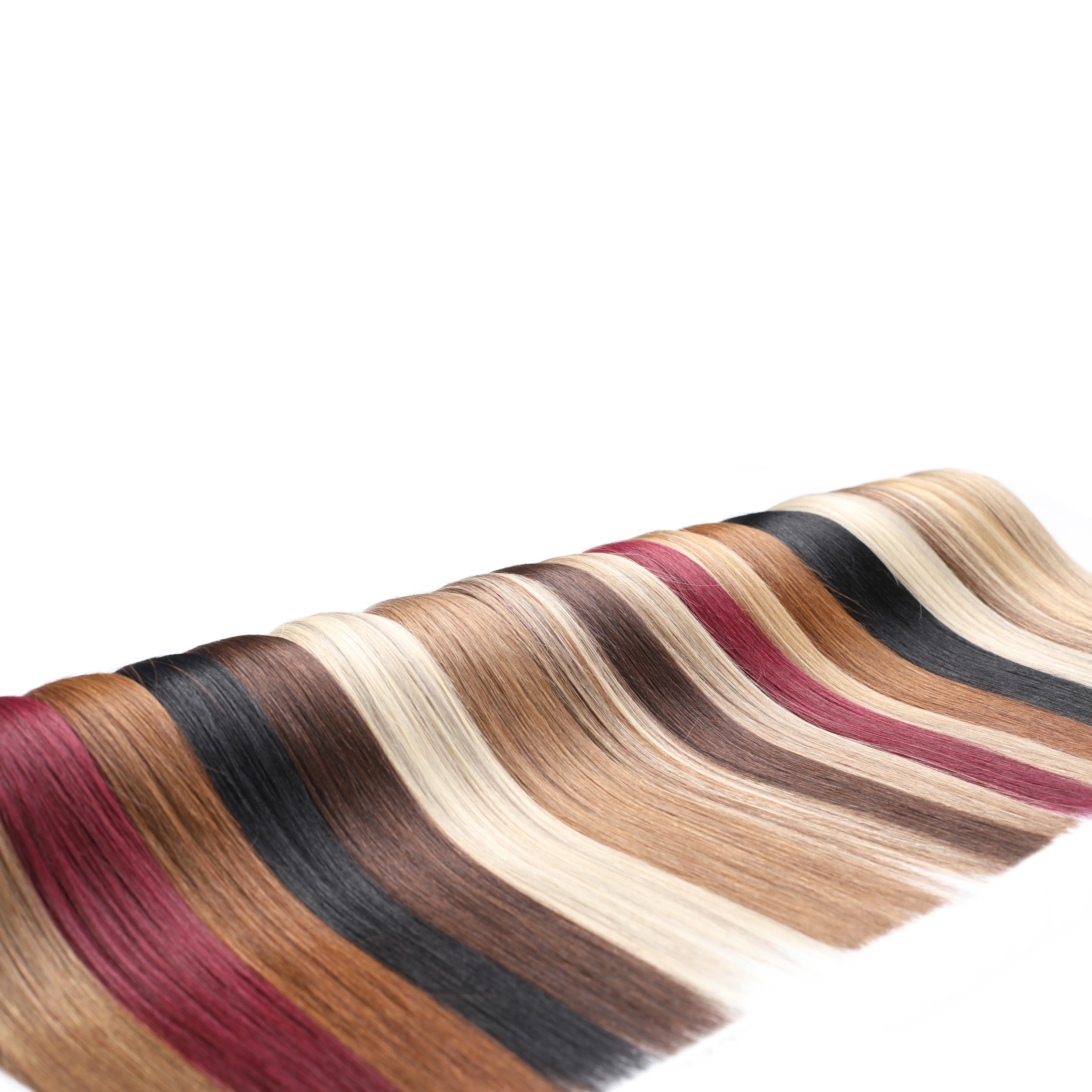 Kiikiigirl 1g/strand Nano Rings Micro Links Human Hair Extensions Micro Bead Pre Bonded 16-24inch 100pcs Straight Natural Blonde