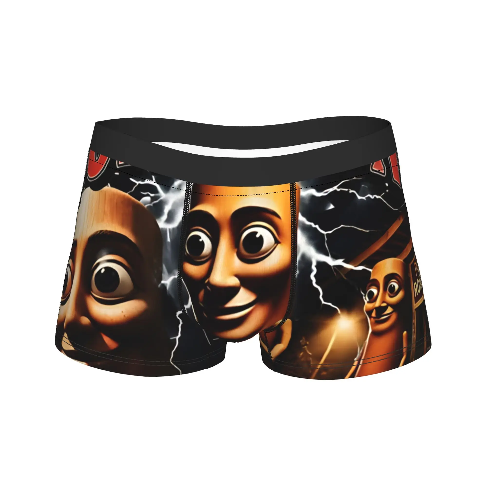 

Vintage 90s Bootleg Style Tung Tung Tung Sahur Underwear Print Trunk Trenky Men's Underpants Comfortable Boxer Brief Gift Idea